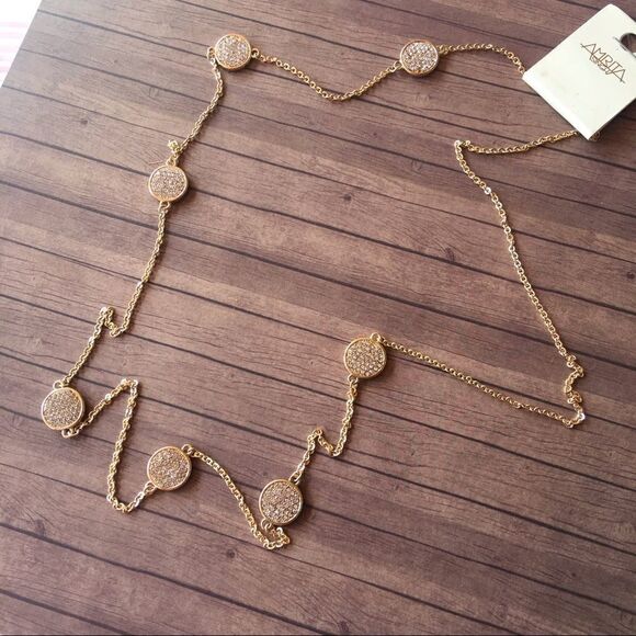 Amrita Singh Gold Austrian Crystal Necklace - Picture 1 of 5